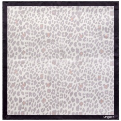 PS2102085916 Ungaro. Платок Leopardo Silk, серый