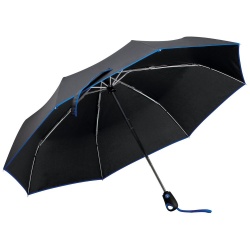 PS2203155923 Складной зонт Drizzle, черный с синим