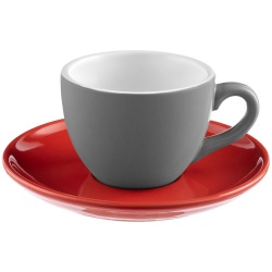 PS2203156239 Molti. Чайная пара Cozy Morning, серая с красным