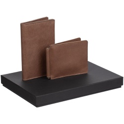 PS2102089522 Набор Apache Billfold, коричневый (какао)