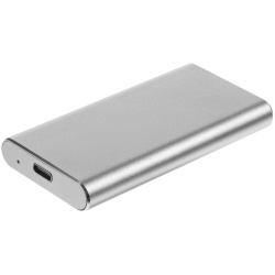 PS2102091059 Uniscend. Портативный внешний диск Uniscend Drop, 256 Гб, серебристый