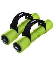 PS2009097 Starfit. Пара гантелей Biceps 1,5 кг зеленого цвета