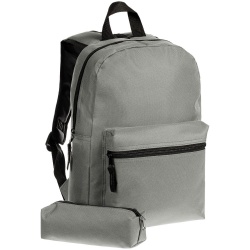 PS2408261173 Molti. Детский рюкзак Base Kids с пеналом, серый