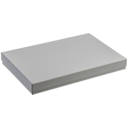 PS2408261890 сделано в России. Коробка Horizon с ложементом под ежедневник и ручку, серая