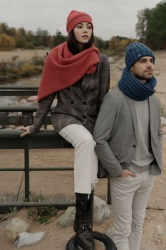 PS2012504 Sherst. Шапка Greta, красная (коралловая)