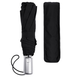 PS2008913 Samsonite. Складной зонт Alu Drop S, 3 сложения, 8 спиц, автомат, черный