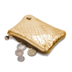 PSL-GLD2 Aspinal of London. Кошелек SNAKESKIN, золотистый