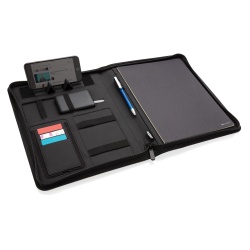 XI220328777 XD Xclusive. Органайзер Air из RPET с функцией беспроводной зарядки, 5 Вт, А4