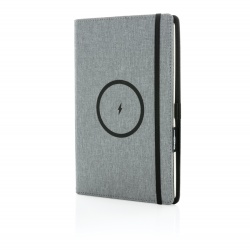 XI220328819 XD Xclusive. Обложка для блокнота Air из RPET с функцией беспроводной зарядки, 5W, А5