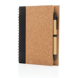 XI220328342 XD Collection. Блокнот на спирали Cork с ручкой