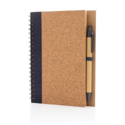 XI220328351 XD Collection. Блокнот на спирали Cork с ручкой