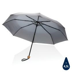 XI22032836 XD Collection. Компактный зонт Impact из RPET AWARE™ с бамбуковой ручкой, d96 см