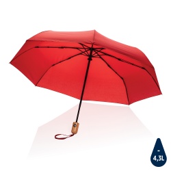 XI220328172 XD Collection. Автоматический зонт Impact из RPET AWARE™ с бамбуковой ручкой, d94 см