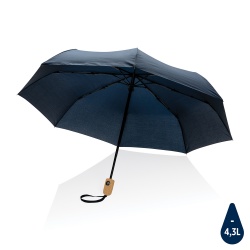 XI220328171 XD Collection. Автоматический зонт Impact из RPET AWARE™ с бамбуковой ручкой, d94 см