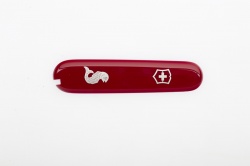 GS1840611119 Victorinox Запчасти. Передняя накладка для ножей VICTORINOX Fisherman и Angler 91 мм, пластиковая, красная