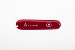 GR1711131195 Victorinox Запчасти. Передняя накладка с лого Camping для ножей VICTORINOX 91 мм 1.3763.71 и 1.3613.71, красная