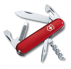 VX18N-RED5 Victorinox Sportsman. Нож перочинный VICTORINOX Sportsman, 84 мм, 12 функций, красный