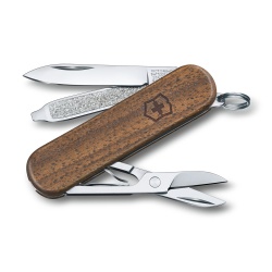 VX20051273 Victorinox Classic. Нож-брелок VICTORINOX Classic SD, 58 мм, 5 функций, деревянная рукоять