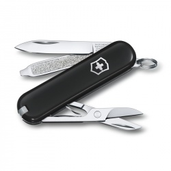 GR210919168 Victorinox Classic. Нож-брелок VICTORINOX Classic SD Colors "Dark Illusion", 58 мм, 7 функций, чёрный