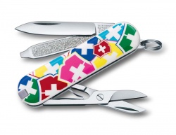 VX2N-MLT12 Victorinox Classic. Нож-брелок VICTORINOX Classic "VX Colors", 58 мм, 7 функций