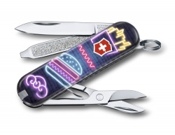 VX20051284 Victorinox Classic. Нож-брелок VICTORINOX Classic "Burger Bar", 58 мм, 7 функций
