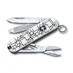 GR210919187 Victorinox. Нож-брелок VICTORINOX Classic "Cubic Illusion", 58 мм, 7 функций