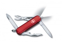 VX2N-RED9 Victorinox Midnight. Нож-брелок VICTORINOX Midnight Manager, 58 мм, 10 функций, красный