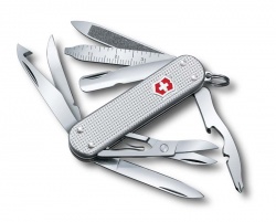 GR1711131148 Victorinox Mini Champ. Нож-брелок VICTORINOX Mini Champ Alox, 58 мм, 15 функций, алюминиевая рукоять, серебристый