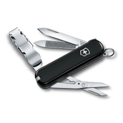 VX20051295 Victorinox NailClip. Нож-брелок VICTORINOX NailClip 580, 65 мм, 8 функций, чёрный