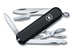 VX3N-BLK1 Victorinox Executive. Нож перочинный VICTORINOX Executive, 74 мм, 10 функций, чёрный