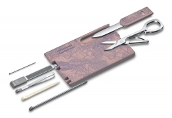 VX20051297 Victorinox SwissCard. Швейцарская карточка VICTORINOX SwissCard Classic Spring Spirit, 10 функций, розово-сиреневая