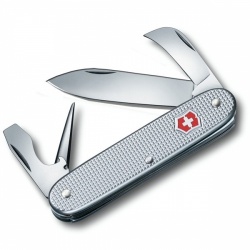 VX17N-GRY5 Victorinox Pioneer. Нож перочинный VICTORINOX Pioneer, 93 мм, 6 функций, алюминиевая рукоять, серебристый
