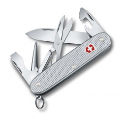 GR1711131038 Victorinox Pioneer. Нож перочинный VICTORINOX Pioneer X, 93 мм, 9 функций, алюминиевая рукоять, серебристый
