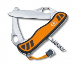GR1711131027 Victorinox Hunter. Нож перочинный VICTORINOX Hunter XS, 111 мм, 5 функций, с фиксатором лезвия, оранжевый с чёрным