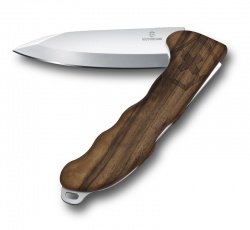 VX200512131 Victorinox Hunter. Нож охотника VICTORINOX Hunter Pro Wood 130 мм, 2 функции, с фиксатором, рукоять из орехового дерева