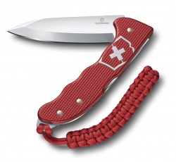 VX200512130 Victorinox Hunter. Нож охотника VICTORINOX Hunter Pro Alox 130 мм, 4 функции, с фиксатором лезвия, красный