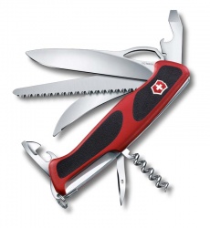 VX33N-RED2 Victorinox Ranger. Нож перочинный VICTORINOX RangerGrip 57 Hunter, 130 мм, 13 функций, с фиксаторо, красный с чёрным