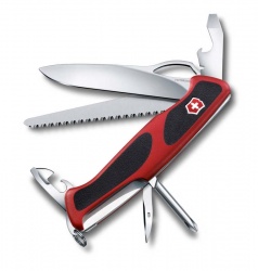 GR1711131044 Victorinox Ranger. Нож перочинный VICTORINOX RangerGrip 78, 130 мм, 12 функций, с фиксатором лезвия, красный с чёрным