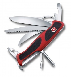 VX33N-RED6 Victorinox Ranger. Нож перочинный VICTORINOX RangerGrip 58 Hunter, 130 мм, 13 функций, с фиксатором, красный с чёрным