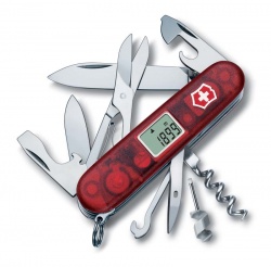 VX19N-RED26 Victorinox Traveller. Нож перочинный VICTORINOX Traveller, 91 мм, 27 функций, полупрозрачный красный