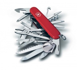 VX22N-RED4 Victorinox Swiss Champ. Нож перочинный VICTORINOX Swiss Champ, 91 мм, 33 функции, красный