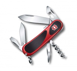 VX30N-RED6 Victorinox Evolution. Нож перочинный VICTORINOX Evolution S101, 85 мм, 13 функций, с фиксатором лезвия, красный с чёрным