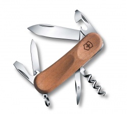 VX32N-BRN1 Victorinox EvoWood. Нож перочинный VICTORINOX EvoWood 10, 85 мм, 11 функций, рукоять из орехового дерева