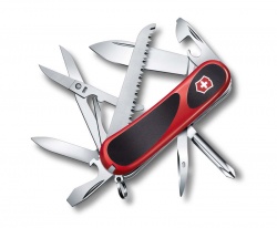VX30N-RED3 Victorinox Evolution. Нож перочинный VICTORINOX Evolution 18, 85 мм, 15 функций, красный с чёрными вставками