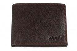 GR220119194 Zippo. Портмоне ZIPPO, коричневое, натуральная кожа, 10,8?2,5?8,6 см