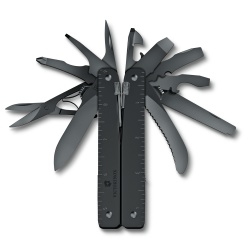 VX23030623 Victorinox SwissTool BS. Мультитул VICTORINOX SwissTool MXBS, 115 мм, 287 г, 26 функций, нержавеющая сталь чёрного цвета, в комплекте нейлоновый чехол