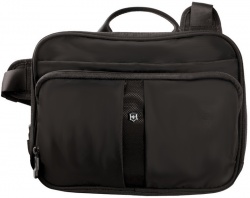 GR1711131485 Victorinox Lifestyle and Travel Accessories. Сумка наплечная VICTORINOX Travel Companion горизонтальная, чёрная, нейлон 800D, 27x8x21 см, 4 л