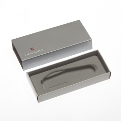GR171113782 Victorinox Запчасти. Коробка для ножей VICTORINOX 91 мм толщиной до 2 уровней, картонная, серебристая