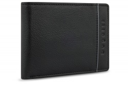 BG22121370 Bugatti Banda. Портмоне BUGATTI Banda, с защитой данных RFID, чёрное, кожа козы/полиэстер, 12,5х2х9 см