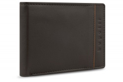 BG22121371 Bugatti Banda. Портмоне BUGATTI Banda, с защитой данных RFID, коричневое, кожа козы/полиэстер, 12,5х2х9 см